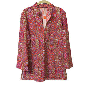 NWT Jude Connally Paisley Chris Tunic Shirt Size M